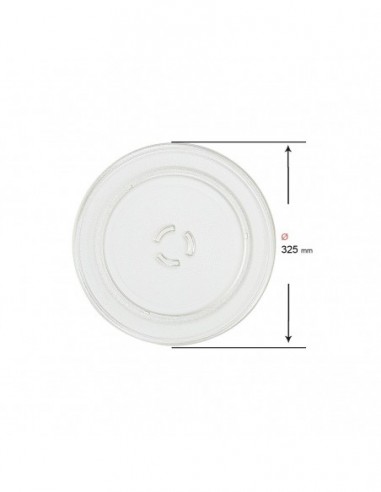 Plateau Four micro-ondes Ø 325mm Whirlpool