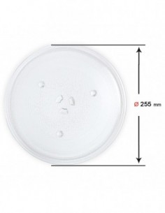 Plateau Four micro-ondes Ø 255mm Universelle Samsung LG 2