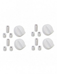 Ensemble de cuisine standard blanc, 4 unités