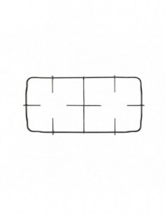 Grill Feux Plan de cuisson Teka 220x380mm (2 feux à gaz)