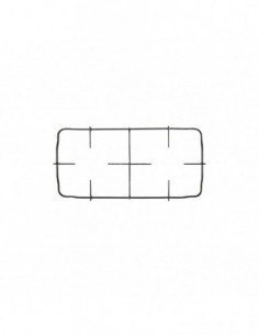 Grill de table à deux brûleurs à gaz Teka 220x455mm