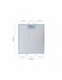 Filtre anti-graisse Hotte aspirante Fagor Elica 265x305 mm 2