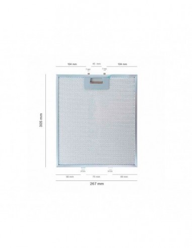 Filtre anti-graisse Hotte aspirante Fagor Elica...