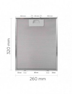 Filtre anti-graisse Hotte aspirante TEKA 320x260 mm (3... 2