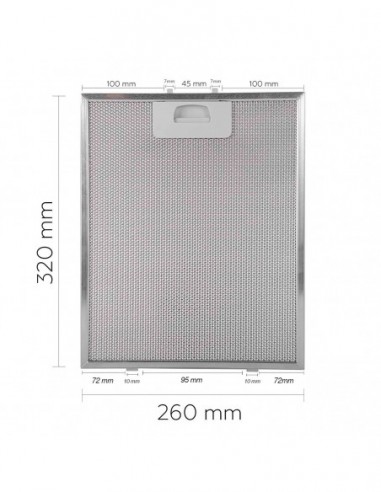 Filtre anti-graisse Hotte aspirante TEKA...