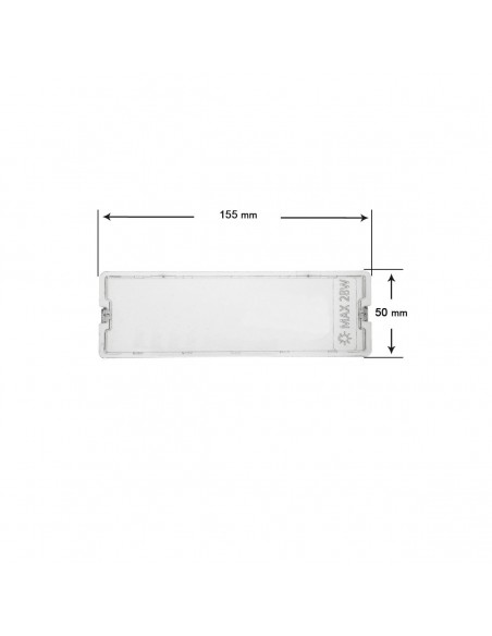 Filtre de lumière de vedette FAGOR 50x155mm KE0001537