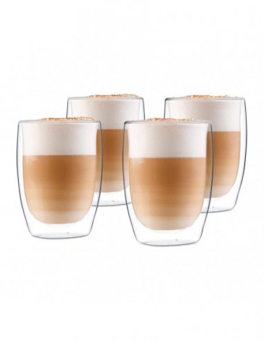 Ensemble de 4 verres en double cristal de 350 ml.