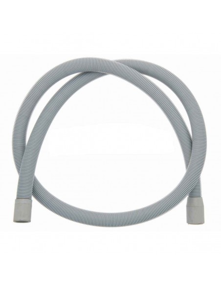 Tuyau d'évacuation pour lave-linge et lave-vaisselle Ø 20/22 x 1500mm avec embouts à 180º.