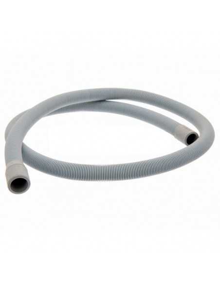 Tuyau d'évacuation pour lave-linge et lave-vaisselle Ø 20/22 x 1500mm avec embouts à 180º.