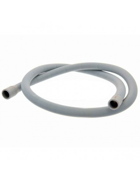 Tuyau d'évacuation pour lave-linge et lave-vaisselle Ø 20/22 x 1500mm avec embouts à 180º.