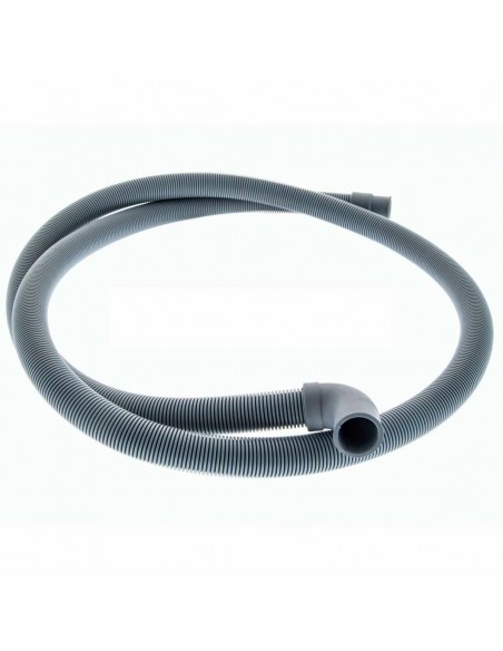 Tuyau d'évacuation de lave-linge Ø 19 / 19 x 2500mm avec 90/180º d'embouts.