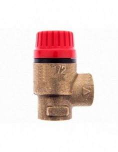 Soupape de sécurité pour chaudière universelle 1/2 Pouces...