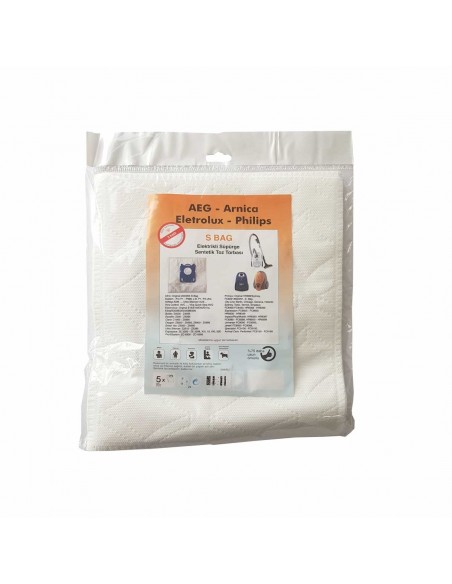 Sacs d'aspirateur Electrolux S-Bag AEG GR201 Philips FC8021 E201 E201B (10 unités)