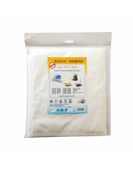 Sacs d'aspirateurs Bosch Type G/G All/GXXL/GXL (10 unités)
