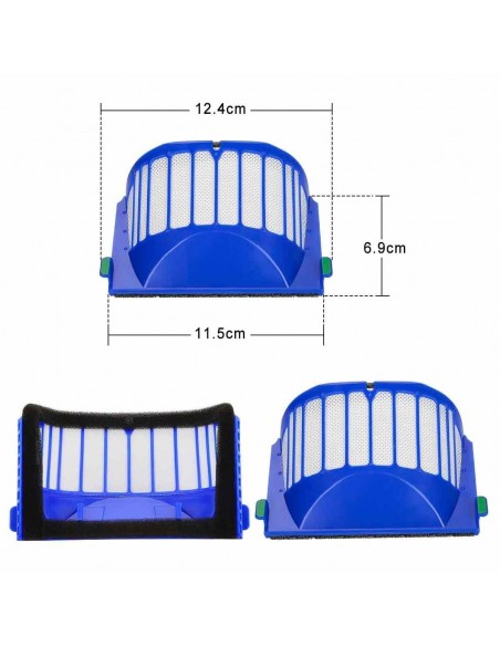 Pack de pièces de rechange pour la série 600 ROOMBA - filtres, brosses et rouleaux.
