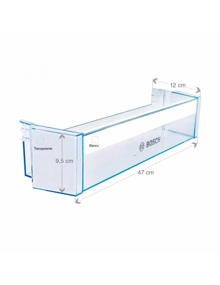Balconnet de rangement pour bouteilles pour réfrigérateur BOSCH 00704751.