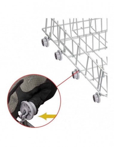 Roue de panier inférieur pour lave-vaisselle...