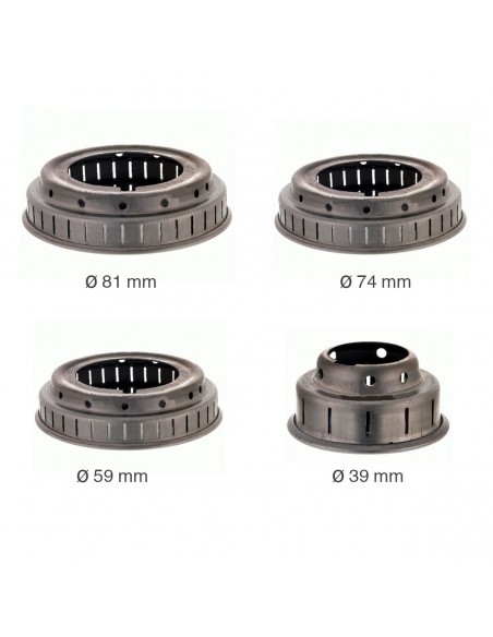 Ensemble de revêtements pour brûleur de cuisine FAGOR en porcelaine noire