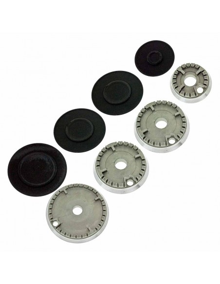 Ensemble de 4 brûleurs pour cuisinières à gaz Teka, Balay et Fagor (multi-marques)