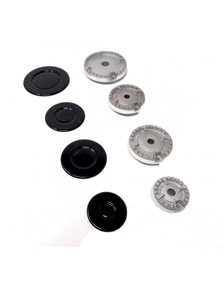 Ensemble de 4 brûleurs pour cuisinières à gaz Teka, Balay et Fagor (multi-marques)