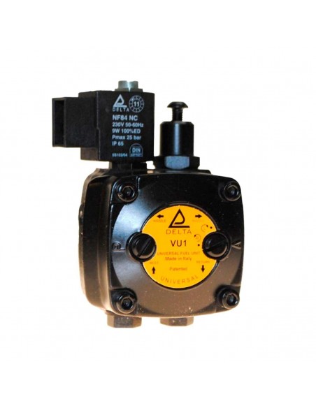 Brûleur de chaudière à fioul DELTA VU1 à double rotation avec pompe à huile.