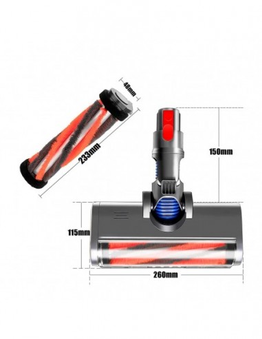 Brosse motorisée pour aspirateur Dyson V7 V8...